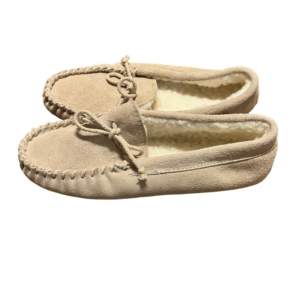 Cream Leather‎ Upper & Sole Moccasins